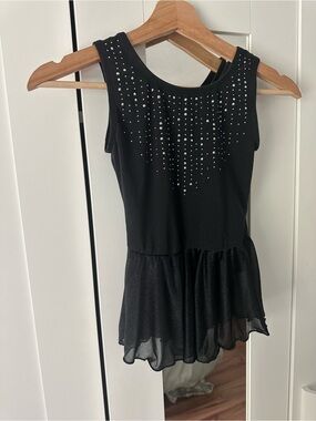 Cat & Jack Black Dance Costume with Rhinestones